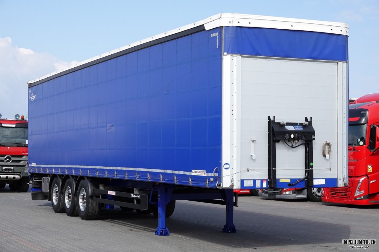 SCHWARZMULLER / FIRANKA / OŚ PODNOSZONA / OSIE SAF / - Semi-trailer dengan terpal samping: gambar 1 SCHWARZMULLER / FIRANKA / OŚ PODNOSZONA / OSIE SAF / - Semi-trailer dengan terpal samping: gambar 1