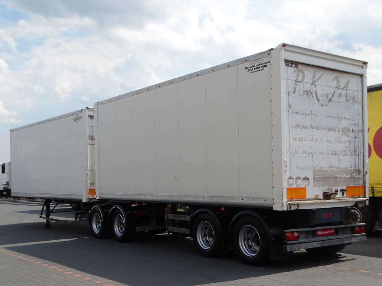 Samro JUMBO VEHICULAR BOX- 7,3 M + 7,3 M/KOFFER TANDEM - Semi-trailer kotak tertutup: gambar 5 Samro JUMBO VEHICULAR BOX- 7,3 M + 7,3 M/KOFFER TANDEM - Semi-trailer kotak tertutup: gambar 5