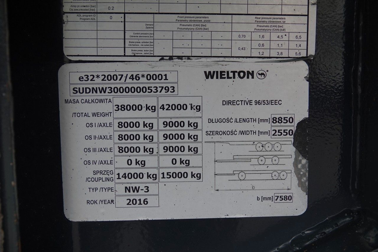 Semi-trailer jungkit Schmitz Cargobull WYWROTKA 40 M3 / MULDA ALUMINIOWA / OŚ PODNOSZON: gambar 16