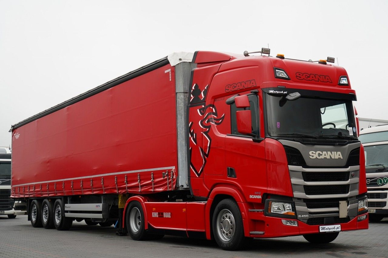 Scania R 450 / ZESTAW / + SCHMITZ / FIRANKA STANDARD / - Tractor head: gambar 4 Scania R 450 / ZESTAW / + SCHMITZ / FIRANKA STANDARD / - Tractor head: gambar 4