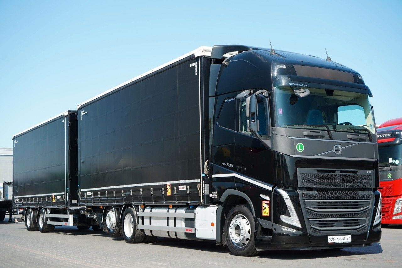 Volvo FH 500 / I-SAVE / XL / ZESTAW TANDEM PRZEJAZDOWY - Truk dengan terpal samping: gambar 1 Volvo FH 500 / I-SAVE / XL / ZESTAW TANDEM PRZEJAZDOWY - Truk dengan terpal samping: gambar 1