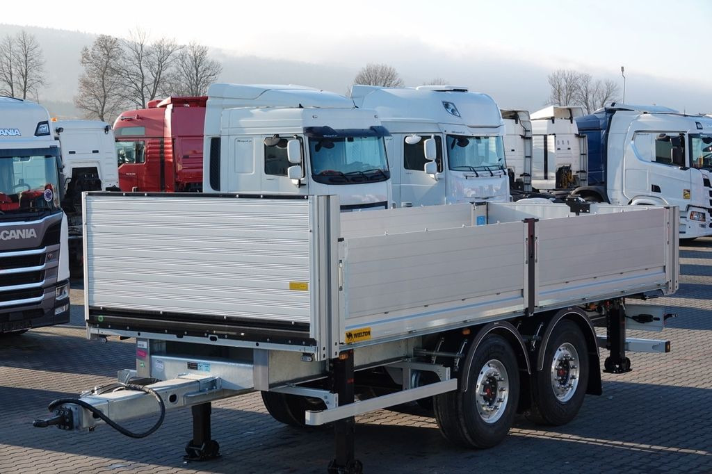 Wielton PRZYCZEPA BURTOWA / DO BUDOWLANKI / NOWA / - Trailer flatbed: gambar 1 Wielton PRZYCZEPA BURTOWA / DO BUDOWLANKI / NOWA / - Trailer flatbed: gambar 1