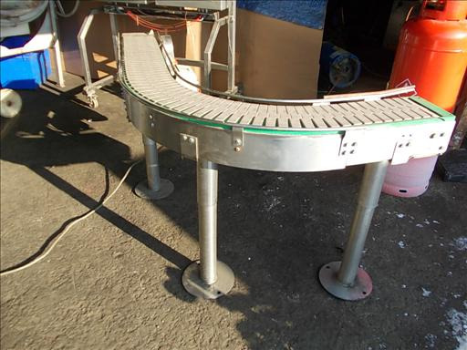 Konveyor NNP Stainless 90 degree slat band conveyor: gambar 6 Konveyor NNP Stainless 90 degree slat band conveyor: gambar 6