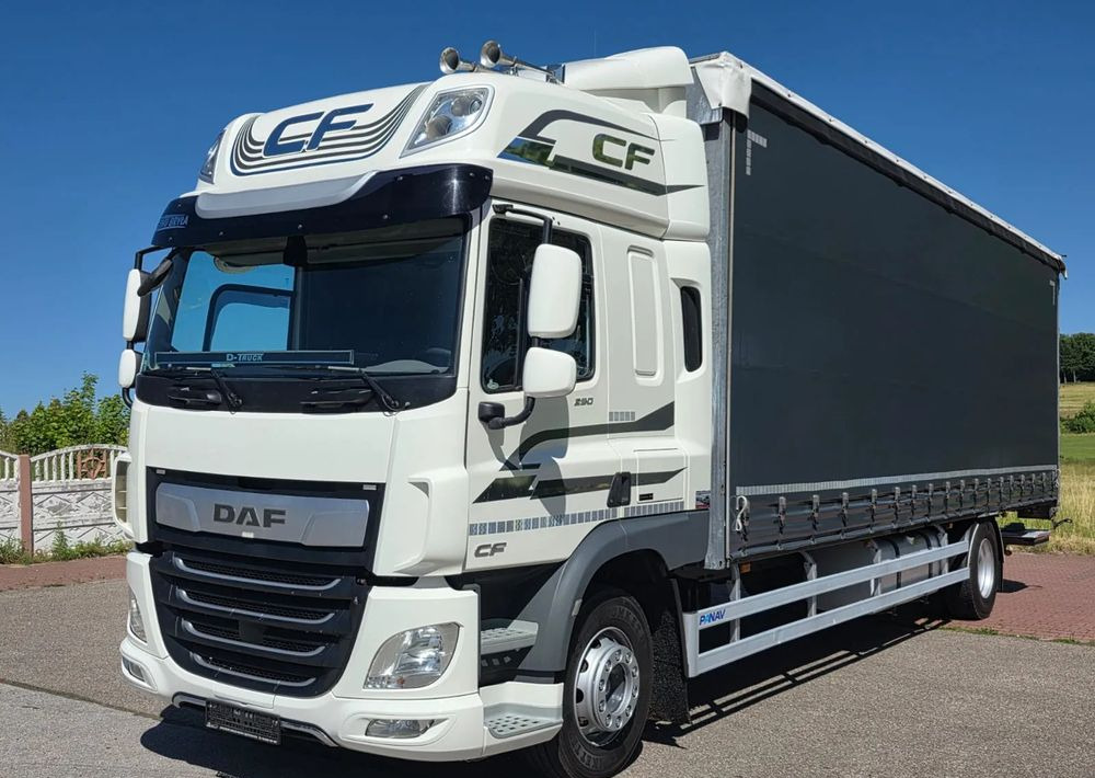 DAF CF290/CF320/FIRANKA/WINDA DHOLLANDIA / E6/JEDEN WŁAŚCICIEL/SPROWADZONY/22PALETY/2019/PODNOSZONY DACH/ JAK NOWY - Truk dengan terpal samping: gambar 2 DAF CF290/CF320/FIRANKA/WINDA DHOLLANDIA / E6/JEDEN WŁAŚCICIEL/SPROWADZONY/22PALETY/2019/PODNOSZONY DACH/ JAK NOWY - Truk dengan terpal samping: gambar 2