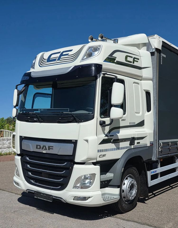 Truk dengan terpal samping DAF CF290/CF320/FIRANKA/WINDA DHOLLANDIA / E6/JEDEN WŁAŚCICIEL/SPROWADZONY/22PALETY/2019/PODNOSZONY DACH/ JAK NOWY: gambar 19
