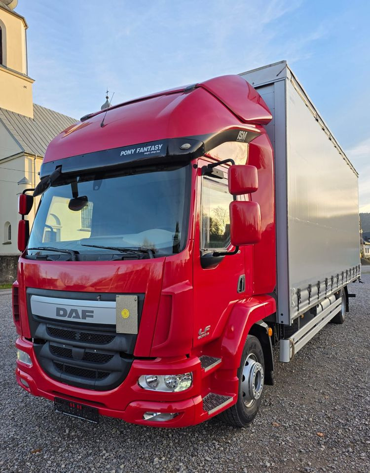 DAF LF 290 / WINDA / 16TON DMC / 3M WYSOKOŚĆ / JUMBO / FIRANKA / SYPIALKA / AUTOMAT / JEDEN WŁAŚCICIE / EURO 6 / 2017/ SPROWADZONY / 19 PALET / DUŻA ŁADOWNOŚĆ / - Truk dengan terpal samping: gambar 2 DAF LF 290 / WINDA / 16TON DMC / 3M WYSOKOŚĆ / JUMBO / FIRANKA / SYPIALKA / AUTOMAT / JEDEN WŁAŚCICIE / EURO 6 / 2017/ SPROWADZONY / 19 PALET / DUŻA ŁADOWNOŚĆ / - Truk dengan terpal samping: gambar 2