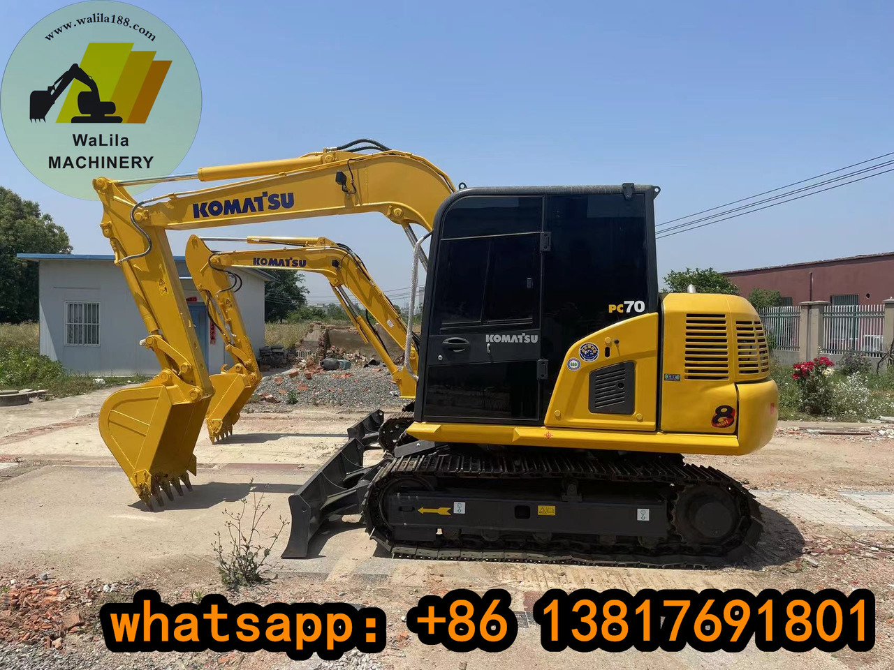 KOMATSU PC 70-8 - Ekskavator mini: gambar 1 KOMATSU PC 70-8 - Ekskavator mini: gambar 1
