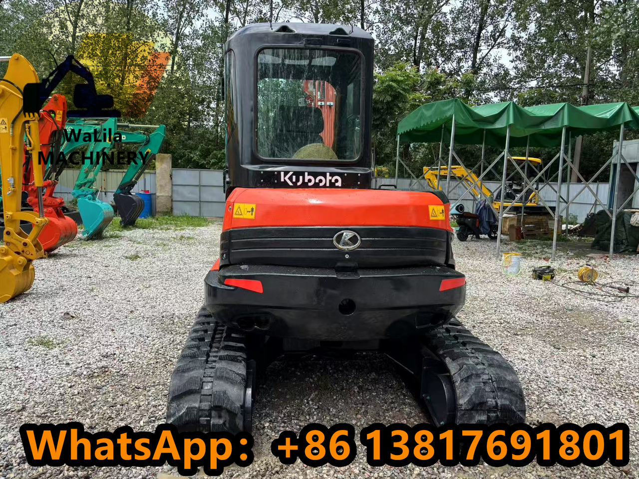 Ekskavator mini KUBOTA Kubota Kx057 rubber crawler excavator: gambar 7