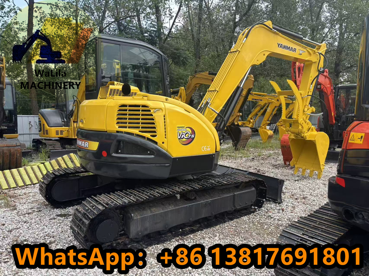 YANMAR VIO 75 - Ekskavator perayap: gambar 1 YANMAR VIO 75 - Ekskavator perayap: gambar 1