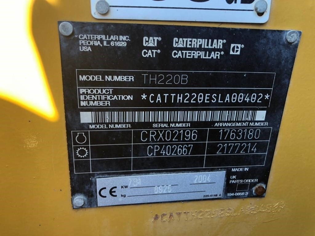 CAT TH 220 B FOR PARTS - Telehandler: gambar 3 CAT TH 220 B FOR PARTS - Telehandler: gambar 3