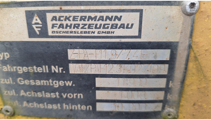 Ackermann 2 Achser Plane Spriegel - Trailer dengan terpal samping: gambar 4 Ackermann 2 Achser Plane Spriegel - Trailer dengan terpal samping: gambar 4