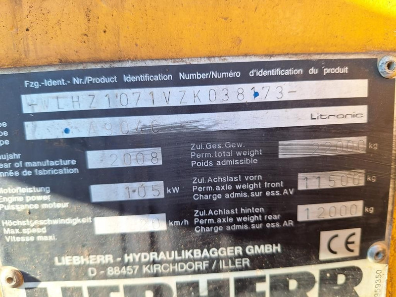 Mesin pengisi Liebherr A904C Umschlagbagger Greifer +Magnetvorbereitun: gambar 11 Mesin pengisi Liebherr A904C Umschlagbagger Greifer +Magnetvorbereitun: gambar 11