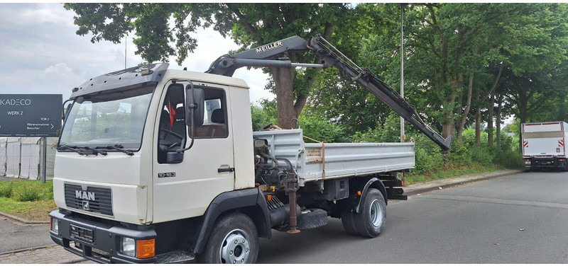 MAN 10.163 Kipper mit Kran+Greifer - Truk jungkit: gambar 1 MAN 10.163 Kipper mit Kran+Greifer - Truk jungkit: gambar 1