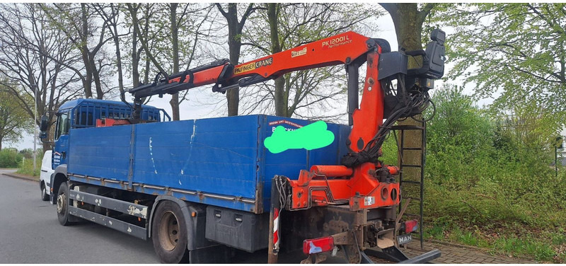 MAN 18.310 Pritsche mit Kran - Truk flatbed, Truk derek: gambar 3 MAN 18.310 Pritsche mit Kran - Truk flatbed, Truk derek: gambar 3