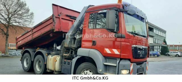 MAN 26.440TGS Kipper+Kran Meiller/Stahl - Truk jungkit, Truk derek: gambar 3 MAN 26.440TGS Kipper+Kran Meiller/Stahl - Truk jungkit, Truk derek: gambar 3
