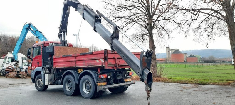 MAN 26.440TGS Kipper+Kran Meiller/Stahl - Truk jungkit, Truk derek: gambar 2 MAN 26.440TGS Kipper+Kran Meiller/Stahl - Truk jungkit, Truk derek: gambar 2