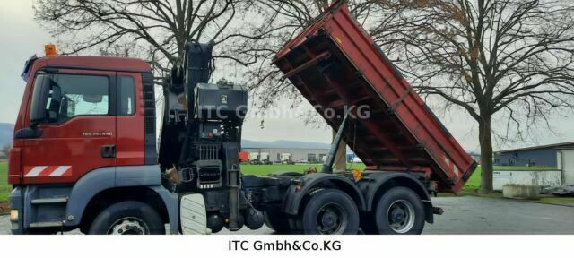 MAN 26.440TGS Kipper+Kran Meiller/Stahl - Truk jungkit, Truk derek: gambar 5 MAN 26.440TGS Kipper+Kran Meiller/Stahl - Truk jungkit, Truk derek: gambar 5