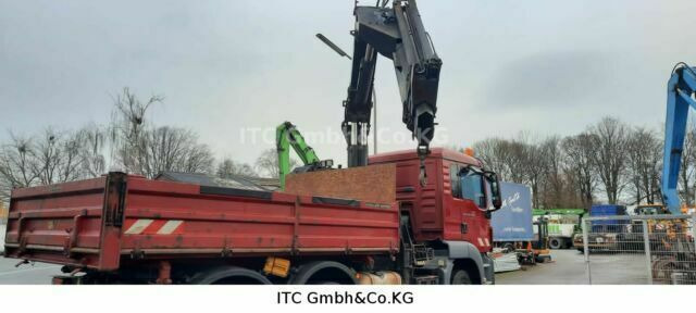 MAN 26.440TGS Kipper+Kran Meiller/Stahl - Truk jungkit, Truk derek: gambar 2 MAN 26.440TGS Kipper+Kran Meiller/Stahl - Truk jungkit, Truk derek: gambar 2