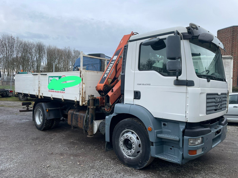 MAN TGM 18.240PS 4x2 3.S-Kipper mit Kran - Truk jungkit, Truk derek: gambar 4 MAN TGM 18.240PS 4x2 3.S-Kipper mit Kran - Truk jungkit, Truk derek: gambar 4