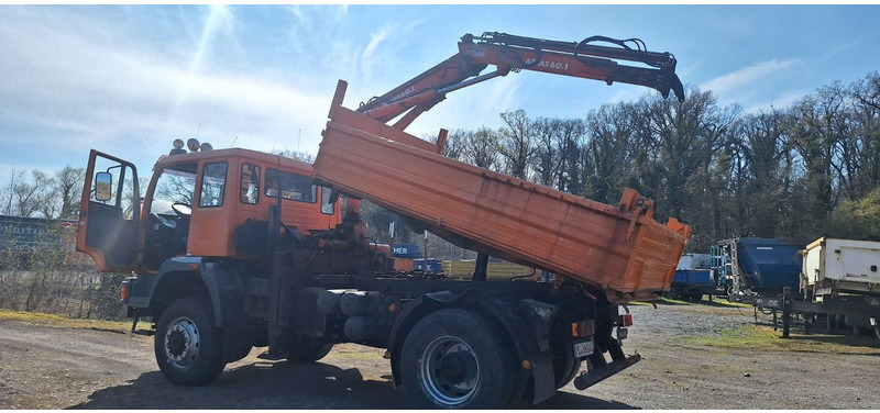 MAN TGM 18.240PS 4x4 3.S-Kipper mit Kran - Truk jungkit, Truk derek: gambar 4 MAN TGM 18.240PS 4x4 3.S-Kipper mit Kran - Truk jungkit, Truk derek: gambar 4