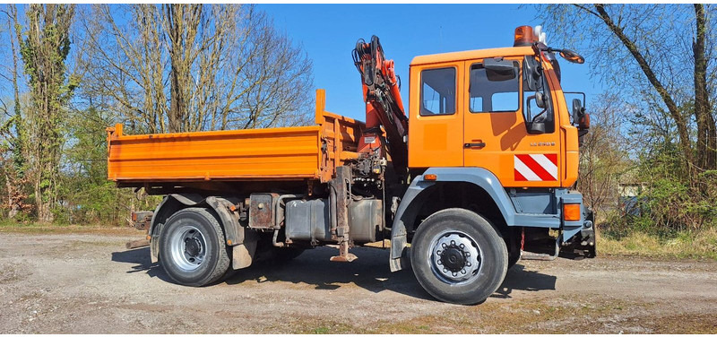 MAN TGM 18.240PS 4x4 3.S-Kipper mit Kran - Truk jungkit, Truk derek: gambar 5 MAN TGM 18.240PS 4x4 3.S-Kipper mit Kran - Truk jungkit, Truk derek: gambar 5