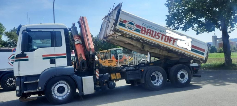 MAN TGS 26.400 Kipper Mit Kran/Funk - Truk flatbed, Truk derek: gambar 3 MAN TGS 26.400 Kipper Mit Kran/Funk - Truk flatbed, Truk derek: gambar 3