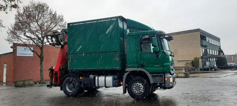 Mercedes-Benz 1841K 4x2 Actros Kipper mit Kran+Greifer - Truk jungkit, Truk derek: gambar 3 Mercedes-Benz 1841K 4x2 Actros Kipper mit Kran+Greifer - Truk jungkit, Truk derek: gambar 3