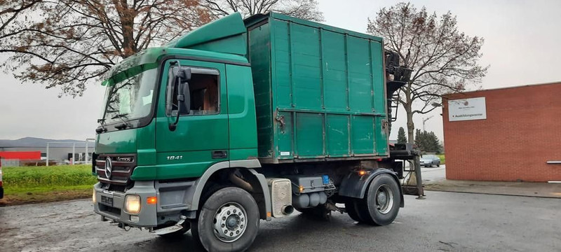 Mercedes-Benz 1841K 4x2 Actros Kipper mit Kran+Greifer - Truk jungkit, Truk derek: gambar 1 Mercedes-Benz 1841K 4x2 Actros Kipper mit Kran+Greifer - Truk jungkit, Truk derek: gambar 1