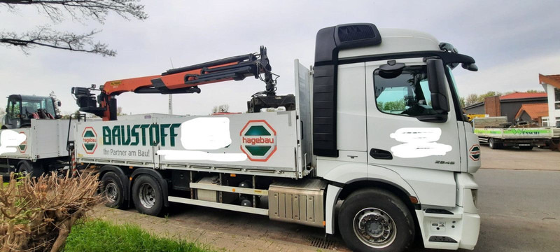 Mercedes-Benz 2545 Actros Pritsche Kran Palfinger PK21001 - Truk flatbed, Truk derek: gambar 3 Mercedes-Benz 2545 Actros Pritsche Kran Palfinger PK21001 - Truk flatbed, Truk derek: gambar 3