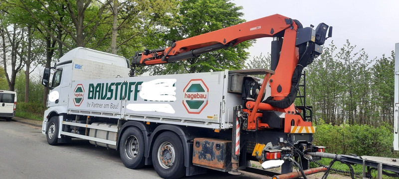 Mercedes-Benz 2545 Actros Pritsche Kran Palfinger PK21001 - Truk flatbed, Truk derek: gambar 2 Mercedes-Benz 2545 Actros Pritsche Kran Palfinger PK21001 - Truk flatbed, Truk derek: gambar 2