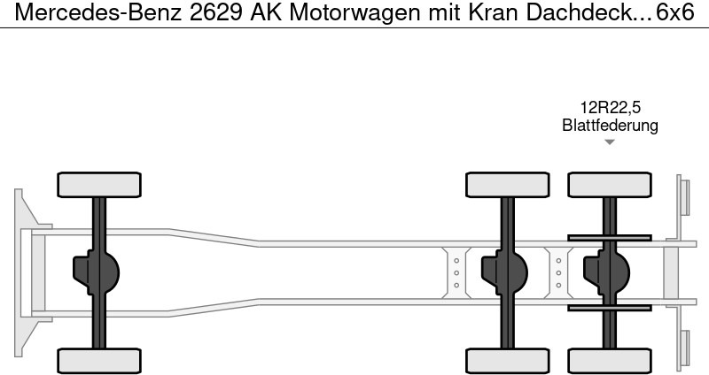 Leasing Mercedes-Benz 2629 AK Motorwagen mit Kran Dachdeckerkran6x6 Mercedes-Benz 2629 AK Motorwagen mit Kran Dachdeckerkran6x6: gambar 10