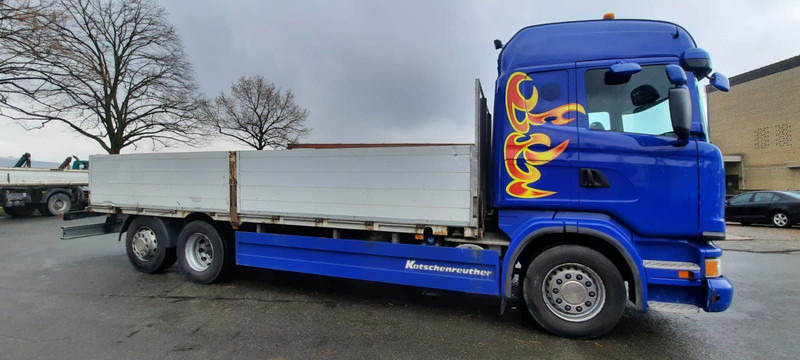 Scania G440 Pritsche 6x2 Kran am Heck vor - Truk flatbed, Truk derek: gambar 3 Scania G440 Pritsche 6x2 Kran am Heck vor - Truk flatbed, Truk derek: gambar 3