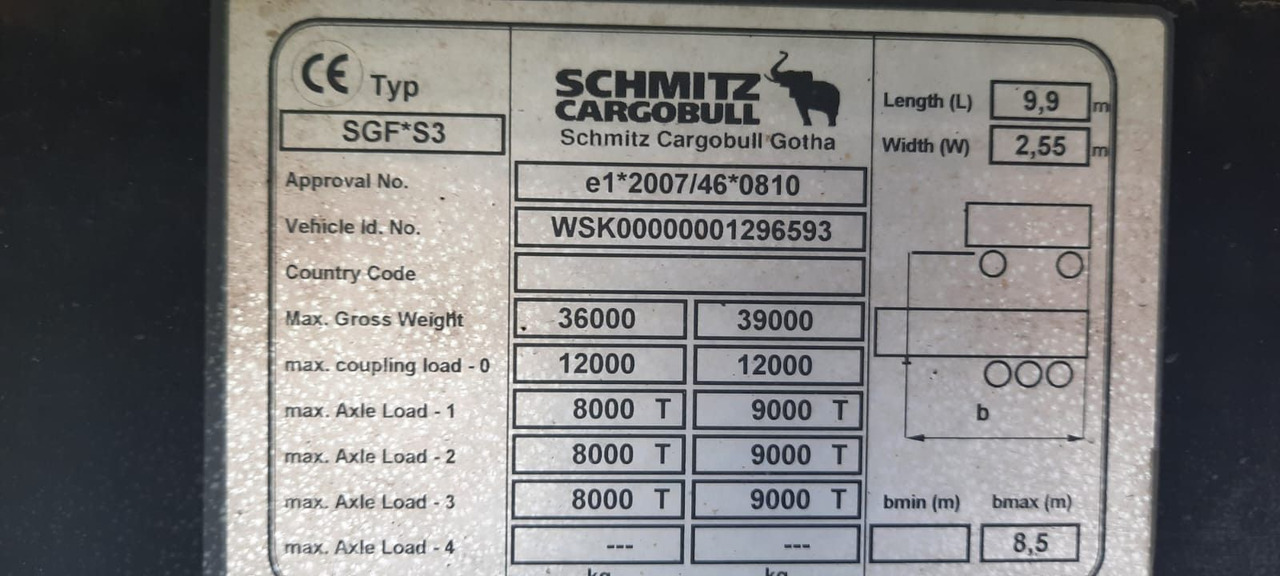 Schmitz Cargobull 3-Achser 48 qubik Getreidekipper - Semi-trailer jungkit: gambar 5 Schmitz Cargobull 3-Achser 48 qubik Getreidekipper - Semi-trailer jungkit: gambar 5