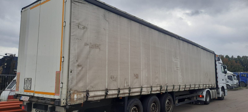 Schmitz Cargobull 3-Achser Pritsche Plane - Semi-trailer dengan terpal samping: gambar 4 Schmitz Cargobull 3-Achser Pritsche Plane - Semi-trailer dengan terpal samping: gambar 4