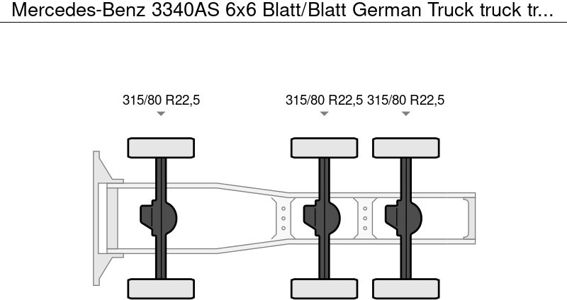 Mercedes-Benz 3340AS 6x6 Blatt/Blatt German Truck - Tractor head: gambar 4 Mercedes-Benz 3340AS 6x6 Blatt/Blatt German Truck - Tractor head: gambar 4