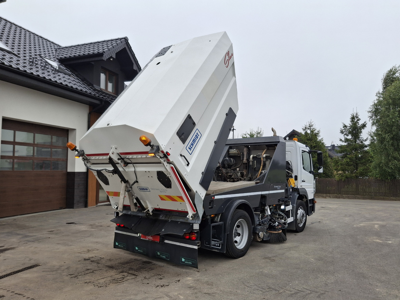 Penyapu jalan MERCEDES-BENZ Atego 1523 Zamiatarka Kehrmaschine Schmidt Street King 660 Euro 6 PM10 2 Motoren Szczotki L/R 2016r: gambar 20
