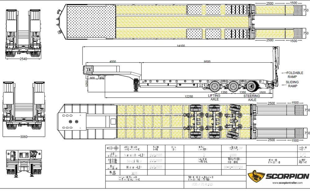 Scorpion 3 osie SAF, płaska - Semi-trailer low bed: gambar 2 Scorpion 3 osie SAF, płaska - Semi-trailer low bed: gambar 2