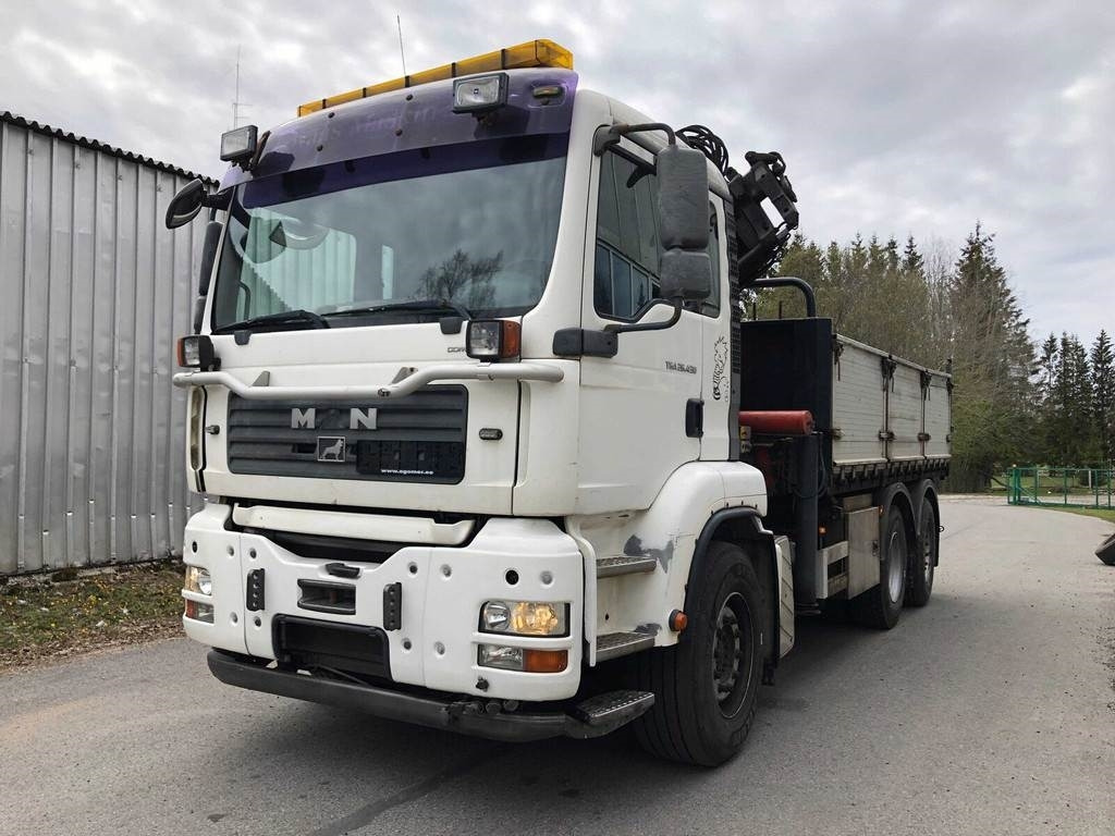 MAN TGA 26.430 6X2-2 BL/M 3-WAY TIP+PALFINGER PK23500 - Truk jungkit: gambar 2 MAN TGA 26.430 6X2-2 BL/M 3-WAY TIP+PALFINGER PK23500 - Truk jungkit: gambar 2