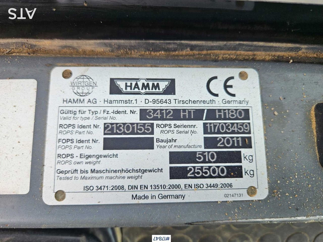 Leasing  2011 HAMM 3412HT 2011 HAMM 3412HT: gambar 15