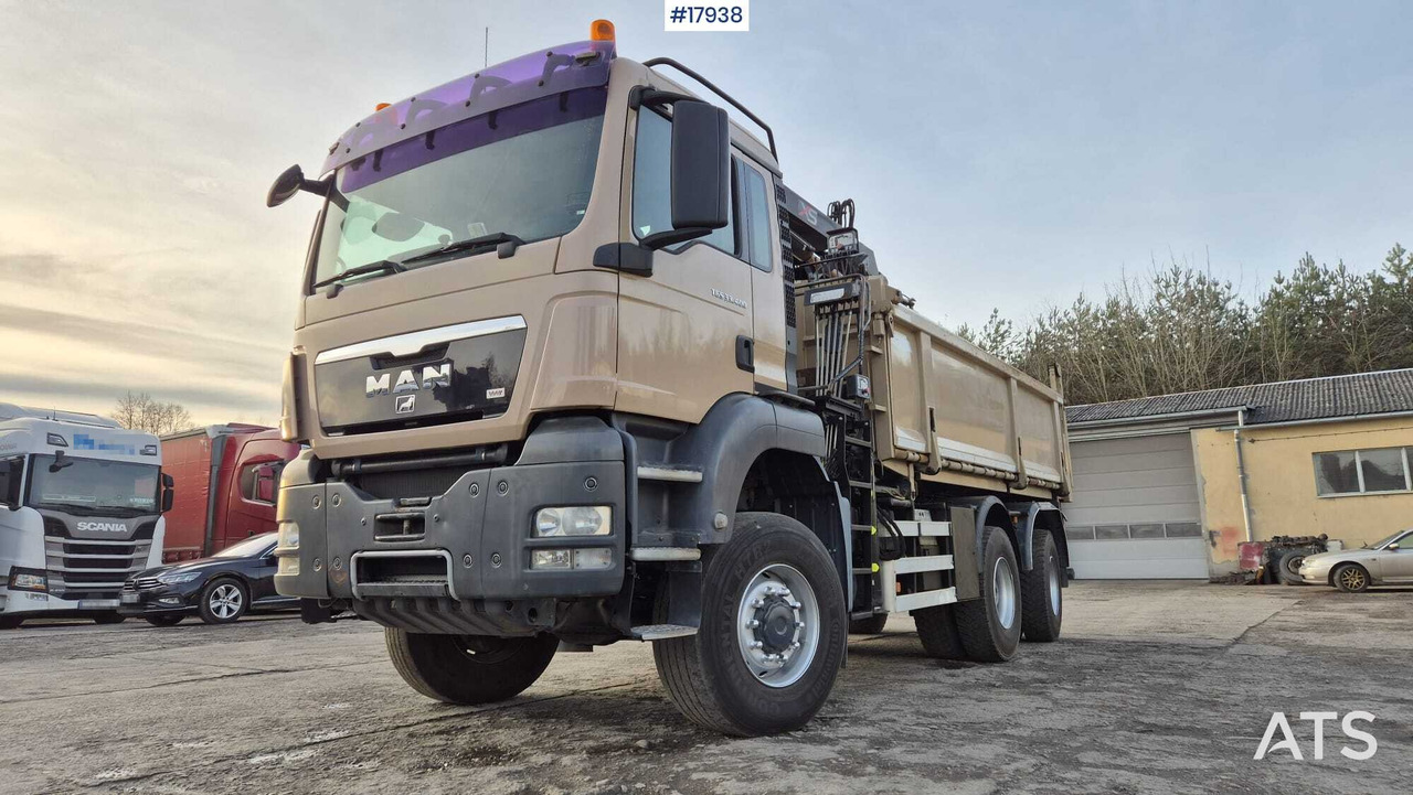 Tipper MAN TGS 33.400 6x4 HDS HIAB 144 DS-2 DUO (2009) - Truk jungkit, Truk derek: gambar 2 Tipper MAN TGS 33.400 6x4 HDS HIAB 144 DS-2 DUO (2009) - Truk jungkit, Truk derek: gambar 2