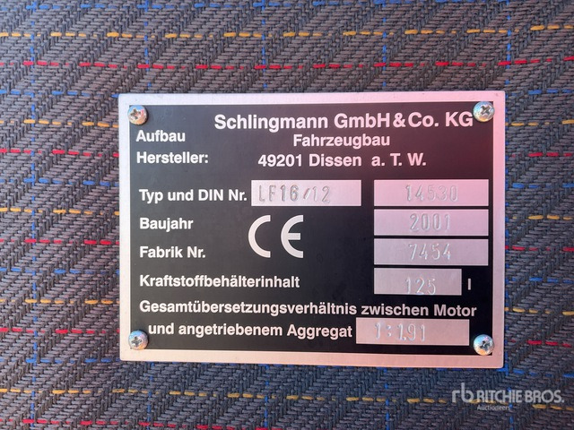 2001 MAN M34 4x4 Crew Cab Fire Truck - Truk pemadam kebakaran: gambar 5 2001 MAN M34 4x4 Crew Cab Fire Truck - Truk pemadam kebakaran: gambar 5