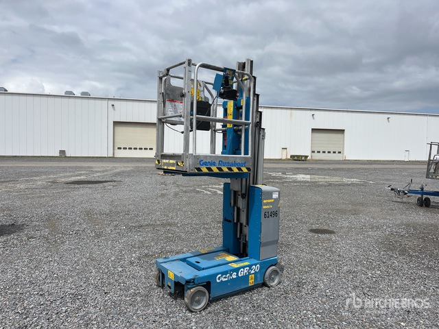 2008 Genie GR-20 Vertical Mast Lift - Lift tiang vertikal: gambar 1 2008 Genie GR-20 Vertical Mast Lift - Lift tiang vertikal: gambar 1
