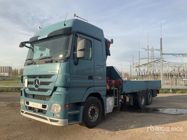 2012 Mercedes-Benz Actros 930.20 2012 HMF 3000-K3 Articulated Bo ... Flatbed Truck with Crane - Truk flatbed, Truk derek: gambar 3 2012 Mercedes-Benz Actros 930.20 2012 HMF 3000-K3 Articulated Bo ... Flatbed Truck with Crane - Truk flatbed, Truk derek: gambar 3