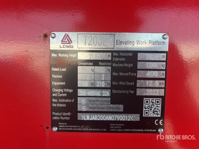 2022 LGMG T20JE 4WD Electric (Unused) Telescopic Boom Lift - Mesin pemotong chopper/ Mulcher: gambar 1 2022 LGMG T20JE 4WD Electric (Unused) Telescopic Boom Lift - Mesin pemotong chopper/ Mulcher: gambar 1