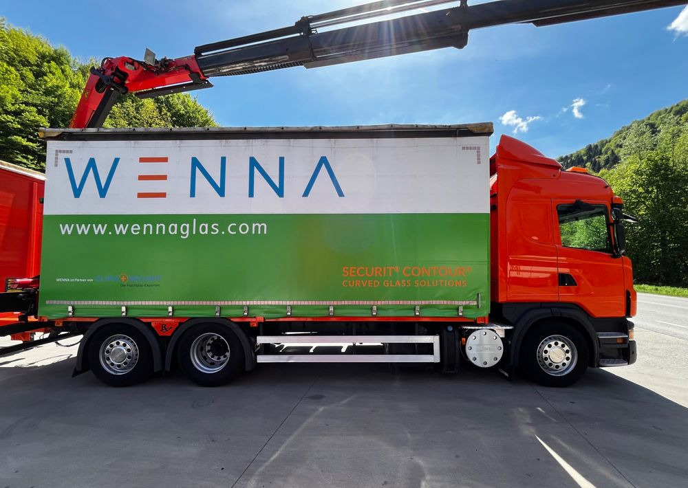 Scania G420 // Tandem // HDS Palfinger 18002 EH // Przyczepa // Oś skrętna podnoszona // Video !!! - Truk dengan terpal samping, Trailer dengan terpal samping: gambar 4 Scania G420 // Tandem // HDS Palfinger 18002 EH // Przyczepa // Oś skrętna podnoszona // Video !!! - Truk dengan terpal samping, Trailer dengan terpal samping: gambar 4