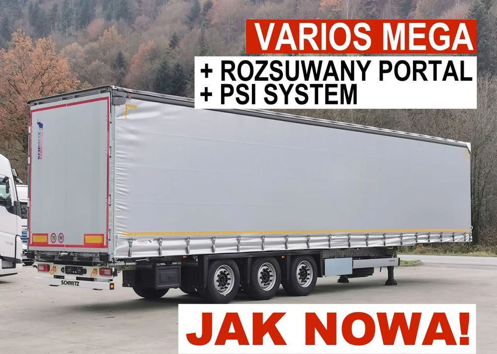 Schmitz Cargobull MEGA VARIOS + BDE - Semi-trailer dengan terpal samping: gambar 1 Schmitz Cargobull MEGA VARIOS + BDE - Semi-trailer dengan terpal samping: gambar 1