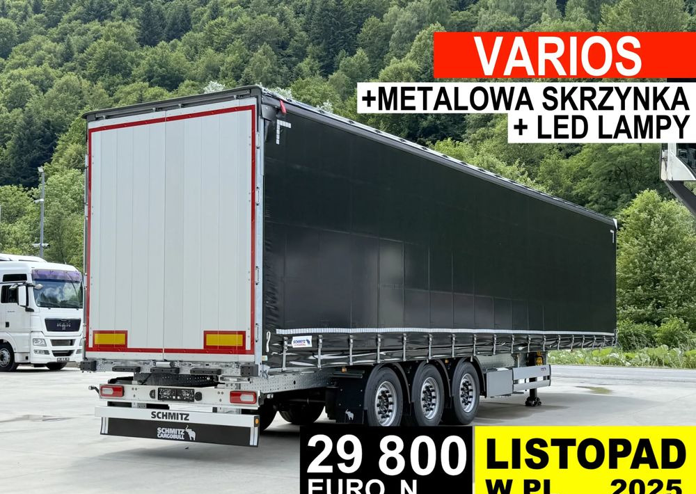 Schmitz Cargobull VARIOS + SKRZYNKA - Semi-trailer dengan terpal samping: gambar 1 Schmitz Cargobull VARIOS + SKRZYNKA - Semi-trailer dengan terpal samping: gambar 1