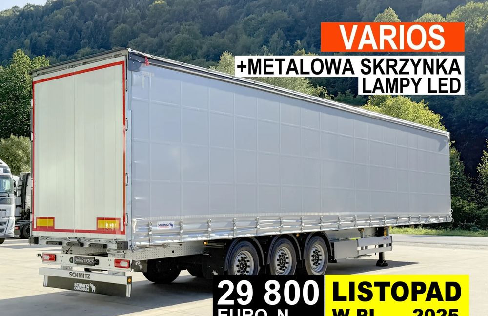 Schmitz Cargobull VARIOS + SKRZYNKA - Semi-trailer dengan terpal samping: gambar 1 Schmitz Cargobull VARIOS + SKRZYNKA - Semi-trailer dengan terpal samping: gambar 1