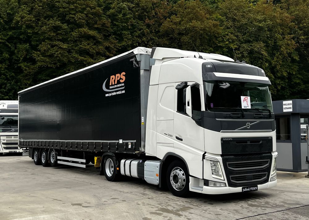 Volvo FH 500 Mega 2016 Rok + Fliegl 2017 // Oś podnoszona // Zestaw ! - Tractor head, Semi-trailer dengan terpal samping: gambar 1 Volvo FH 500 Mega 2016 Rok + Fliegl 2017 // Oś podnoszona // Zestaw ! - Tractor head, Semi-trailer dengan terpal samping: gambar 1