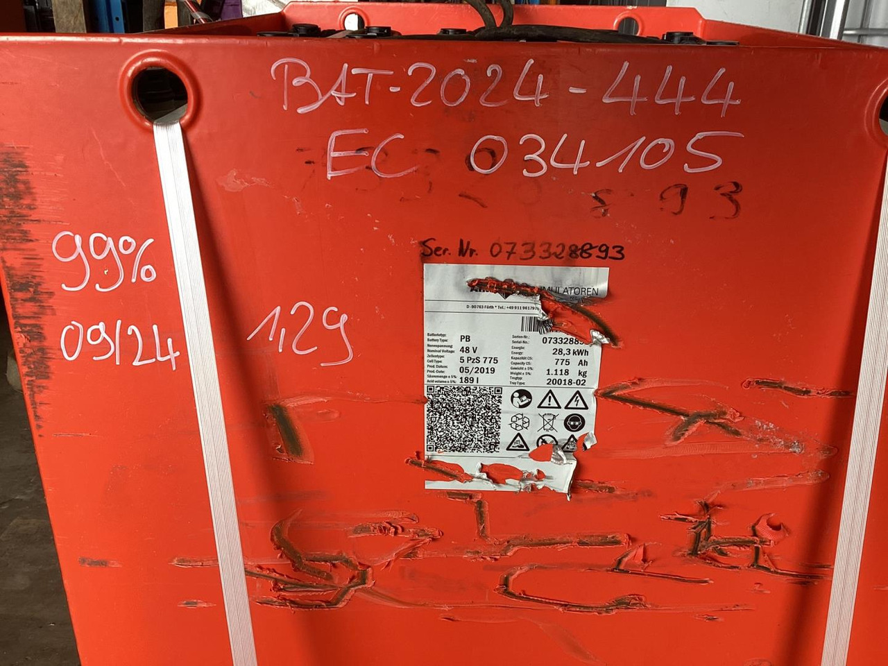 AIM 48V 5 PzS 775 - Baterai untuk Peralatan untuk menangani material: gambar 2 AIM 48V 5 PzS 775 - Baterai untuk Peralatan untuk menangani material: gambar 2